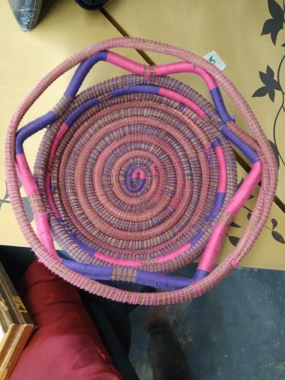 Hand Woven Pinestraw Basket